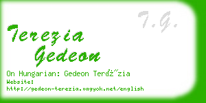 terezia gedeon business card